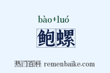 鲍螺是什么意思的图片